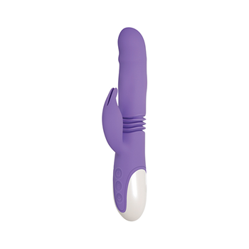 Stotende rabbit vibrator met uitzettende schacht